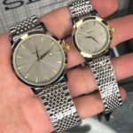 ساعت مچی ست سیکو اکسکلوسیو اورجینال ژاپن سفید طلایی مدل 3048