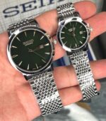 ساعت مچی ست سیکو اکسکلوسیو اورجینال ژاپن سبز نقره ای مدل 3048 - تصویر 2