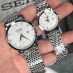 ساعت مچی ست سیکو اکسکلوسیو اورجینال ژاپن سفید طلایی مدل 3048